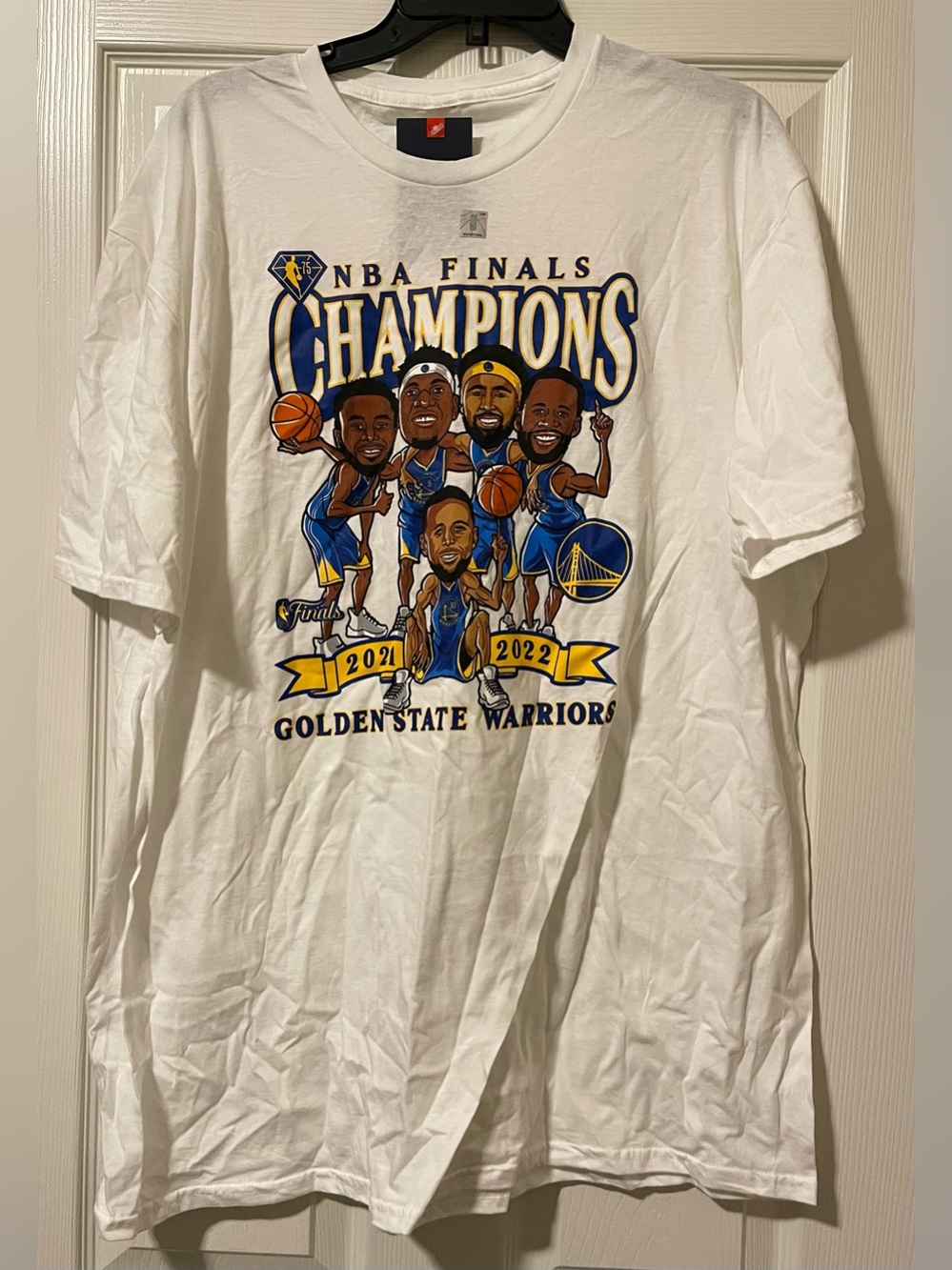 Golden State Warriors 2022 NBA Championship Caricature Shirt Fanatics SZ XXL NEW